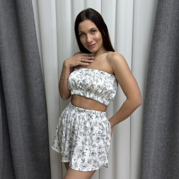 Шовковий комплект 3в1 – «денна квітка»