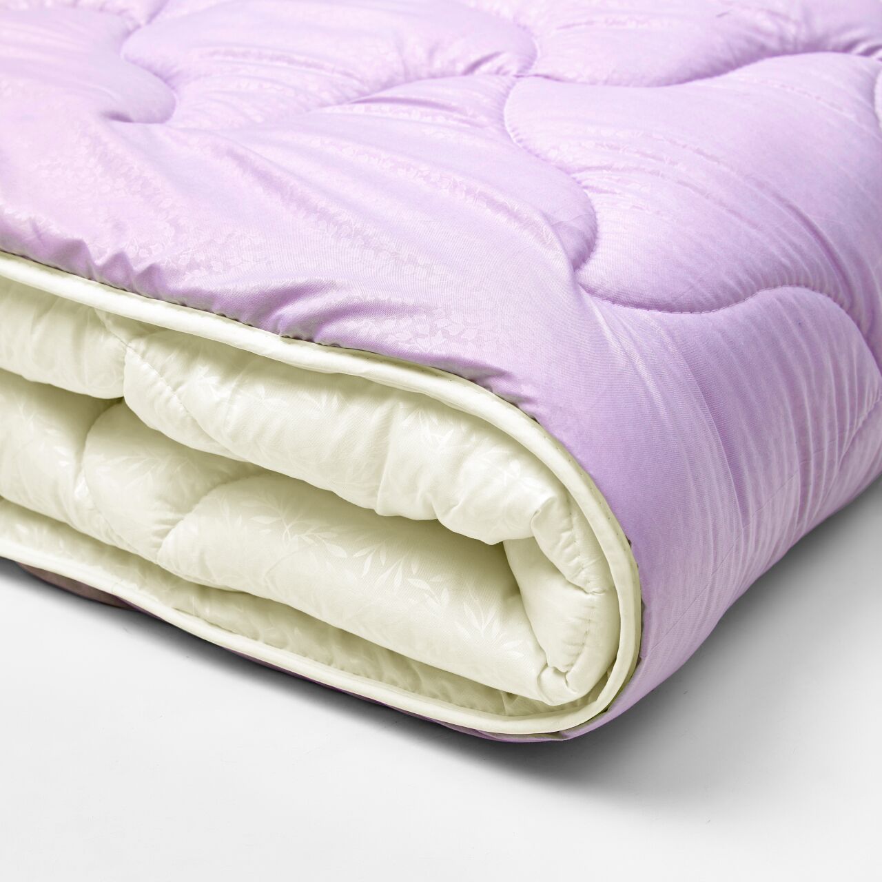 Ковдра мікрофібра дует молочний/фіалка - photo-3 Ковдра мікрофібра дует молочний/фіалка - photo-3