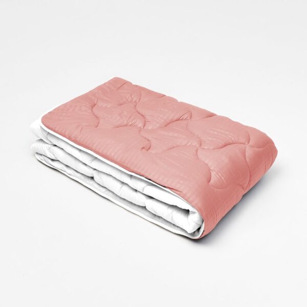 Ковдра мікрофібра дует теракот/маренга