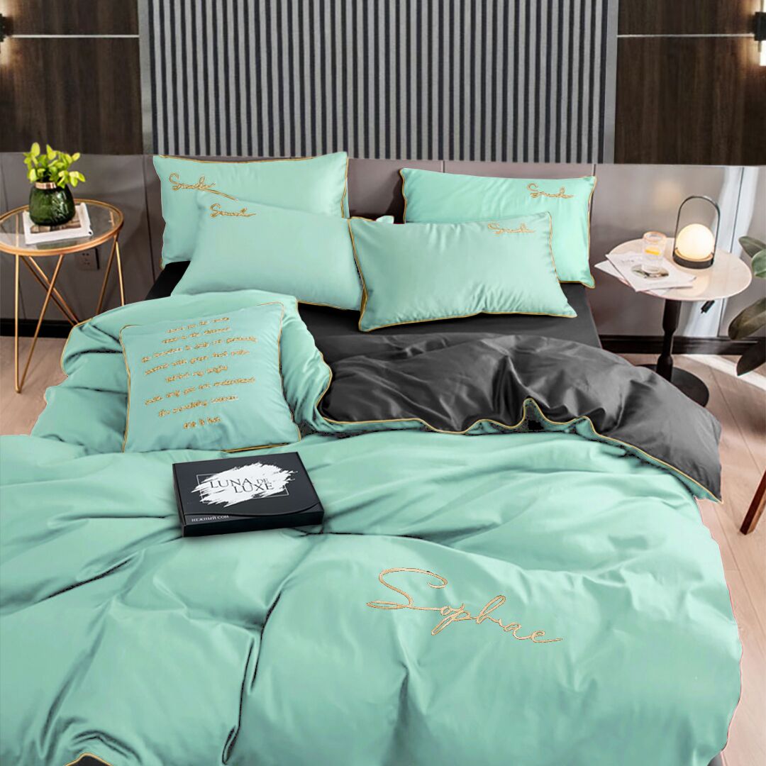 Комплект постільної білизни креп-сатин Макарун Комплект постільної білизни креп-сатин Макарун