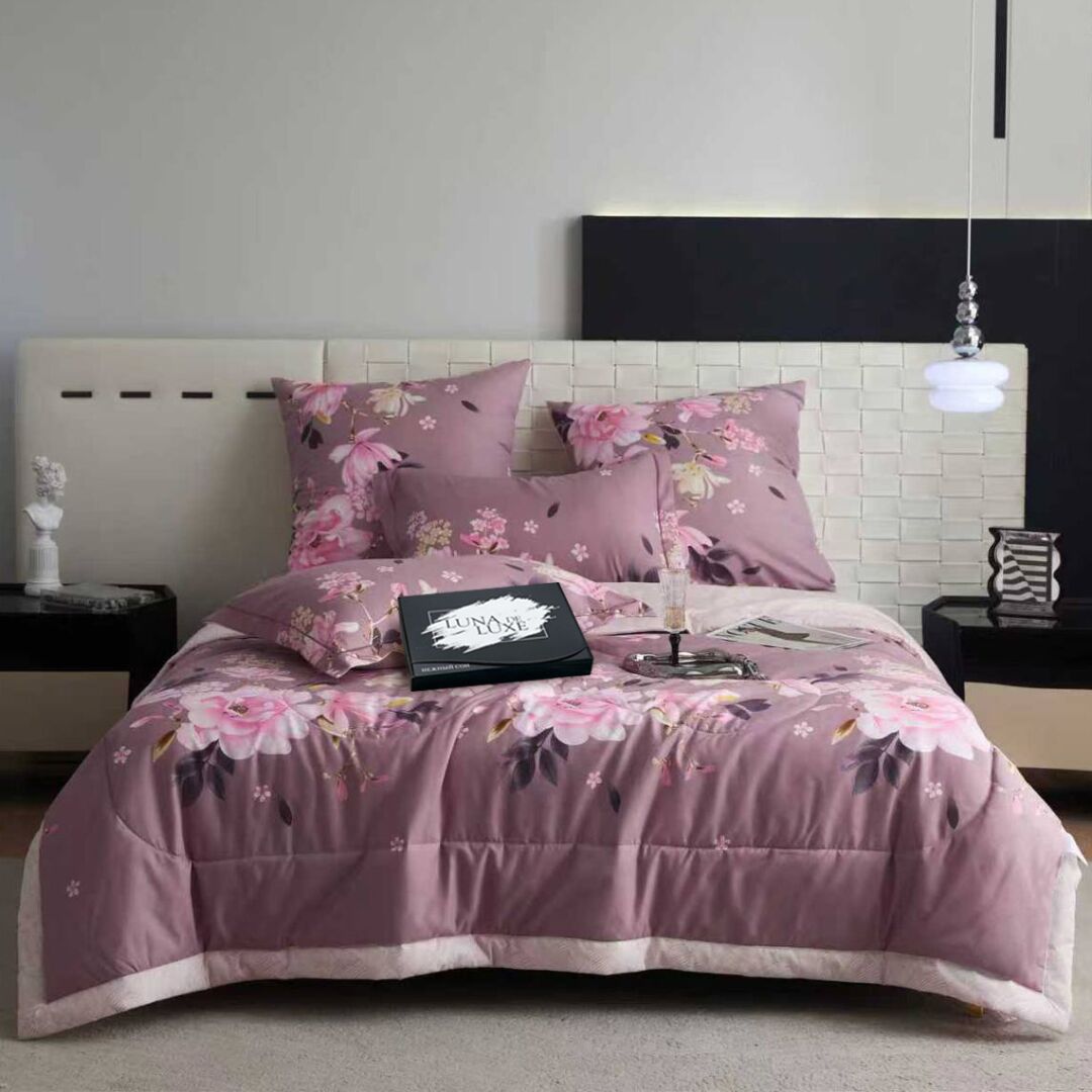 Комплект постільної білизни сатин-віскоза Квітковий затишок Комплект постільної білизни сатин-віскоза Квітковий затишок