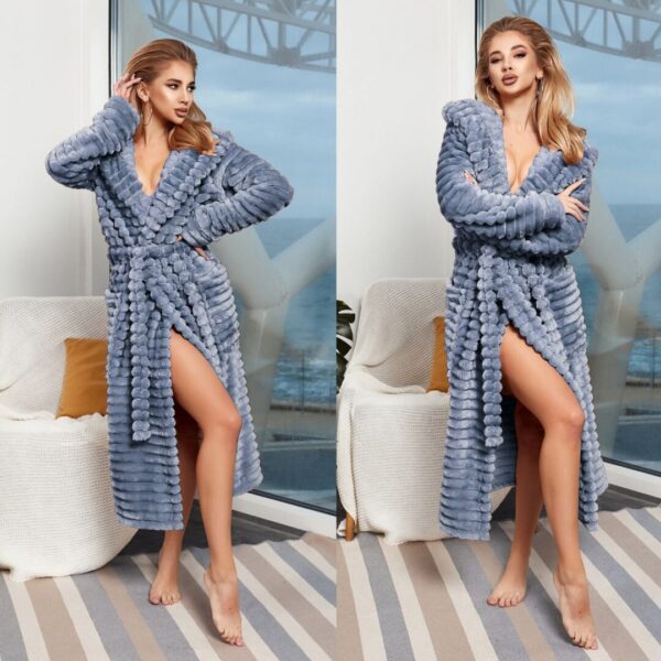 Жіночий халат “еліт” – попелястий