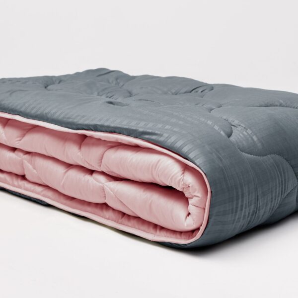 Ковдра мікрофібра дует мокрий асфальт/теракот