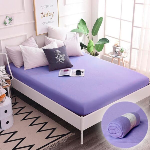 Простирадло на резинці – фіолетове