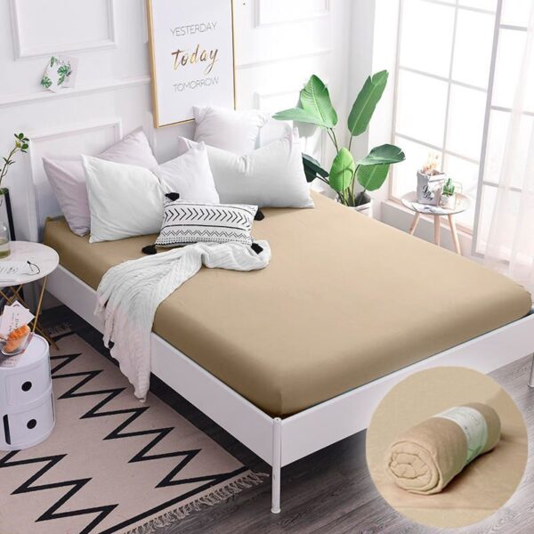 Простирадло на резинці – кава з молоком Простирадло на резинці – кава з молоком