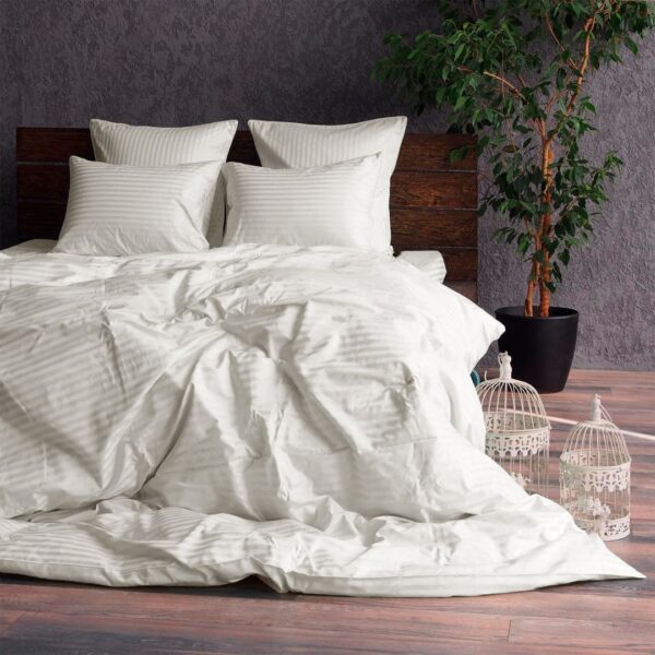 Комплект постільної білизни страйп-сатин Аліготе Комплект постільної білизни страйп-сатин Аліготе