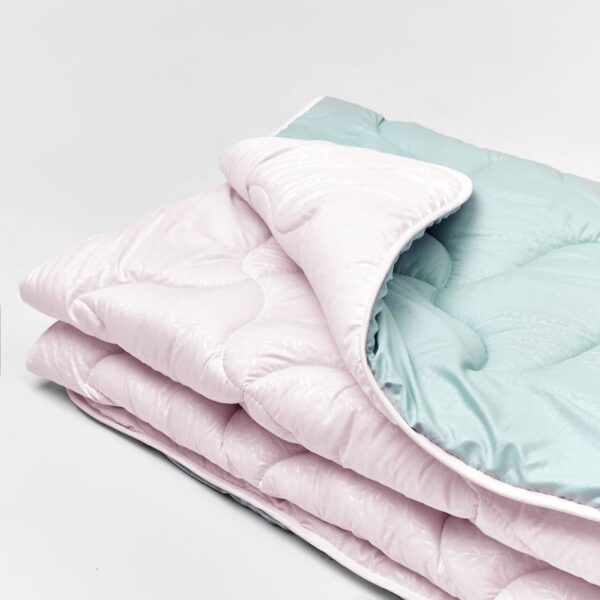 Ковдра мікрофібра дует м’ята/маренга