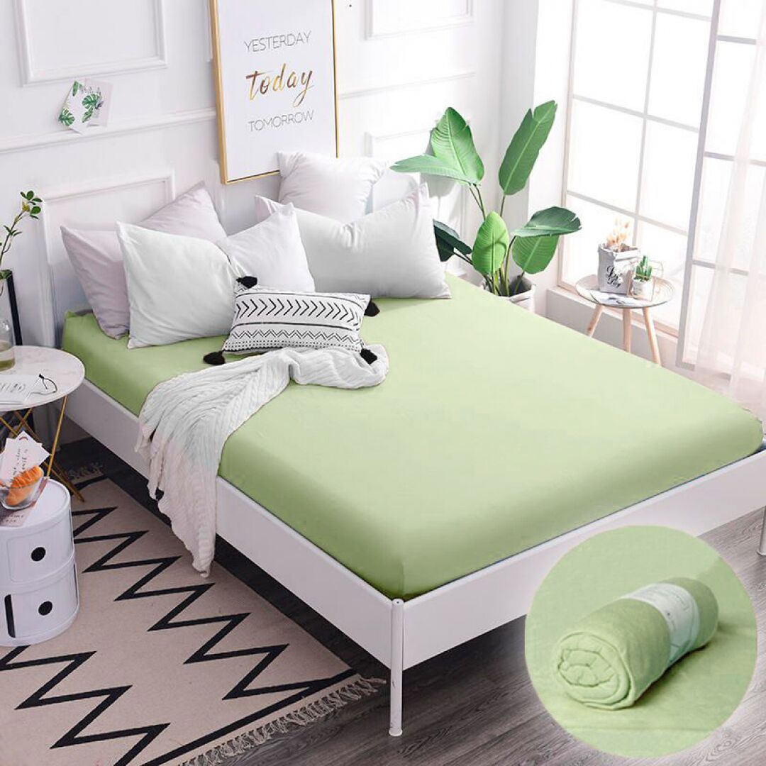 Простирадло на резинці - м'ятне Простирадло на резинці - м'ятне