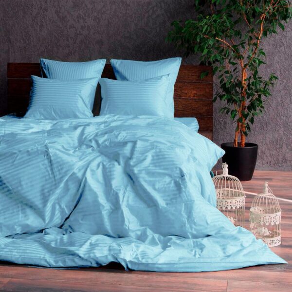 Комплект постільної білизни страйп-сатин Россадо