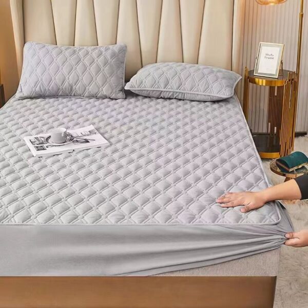 Прошитий наматрацник «стиль» – сірий Прошитий наматрацник «стиль» – сірий