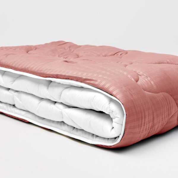 Ковдра мікрофібра дует теракот/маренга