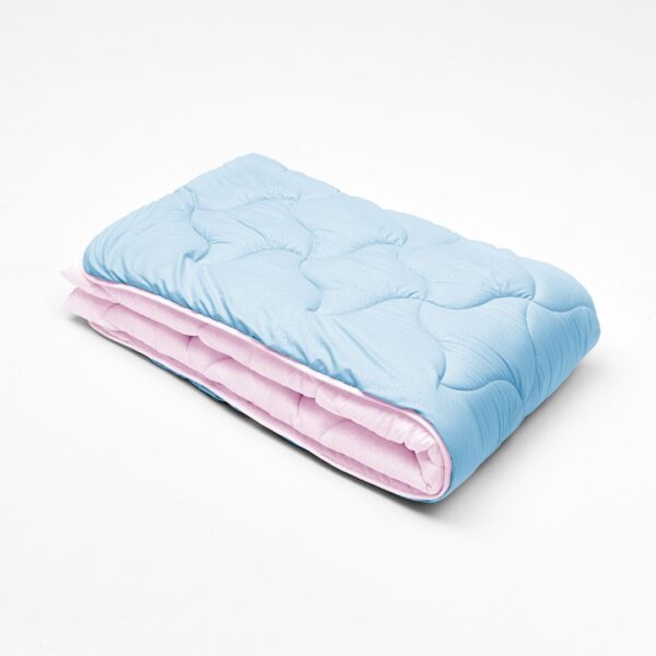 Ковдра мікрофібра дует небесний/роза