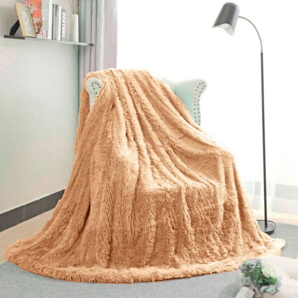 Плед травка – мигдальний