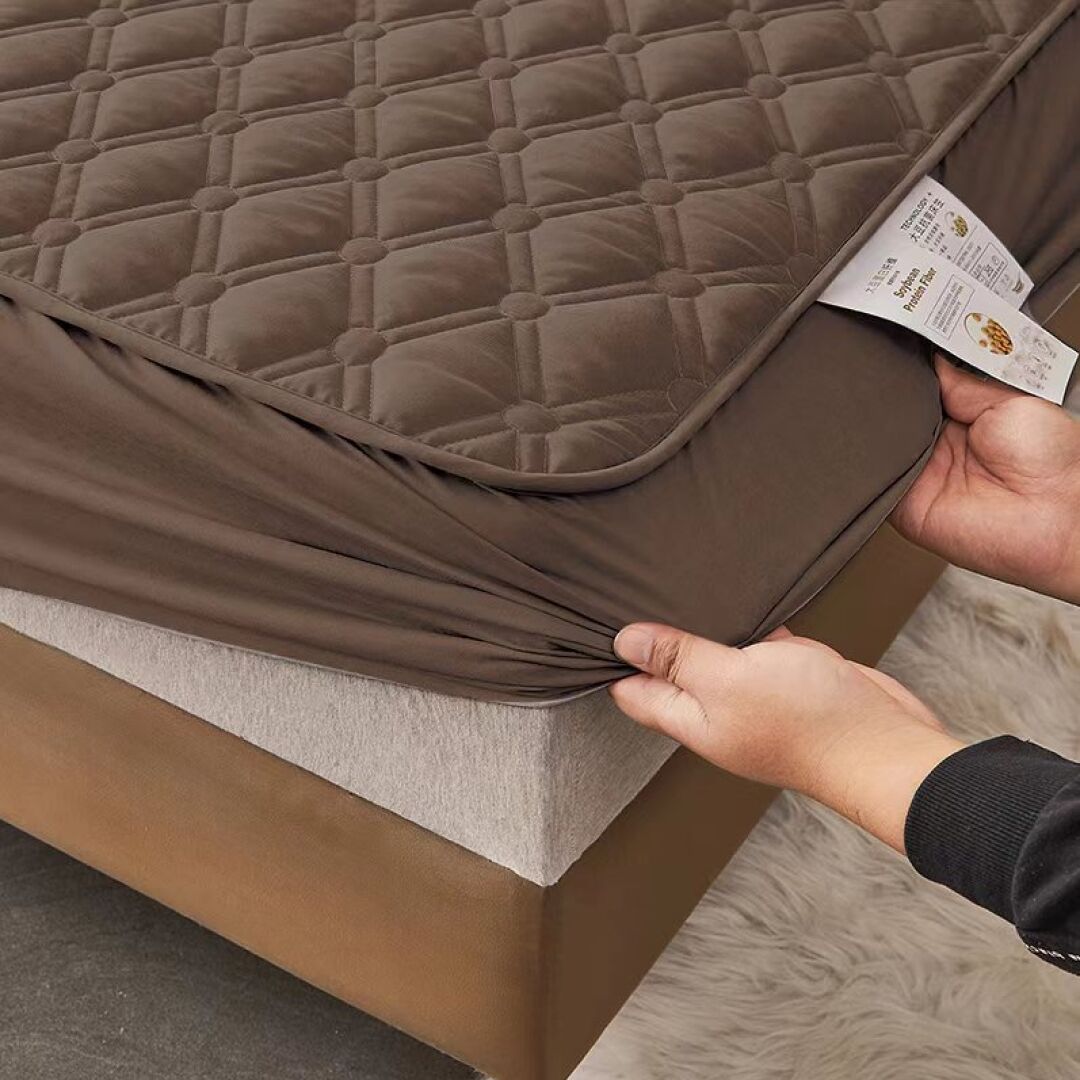 Прошитий наматрацник «стиль» - коричневий - photo-2 Прошитий наматрацник «стиль» - коричневий - photo-2