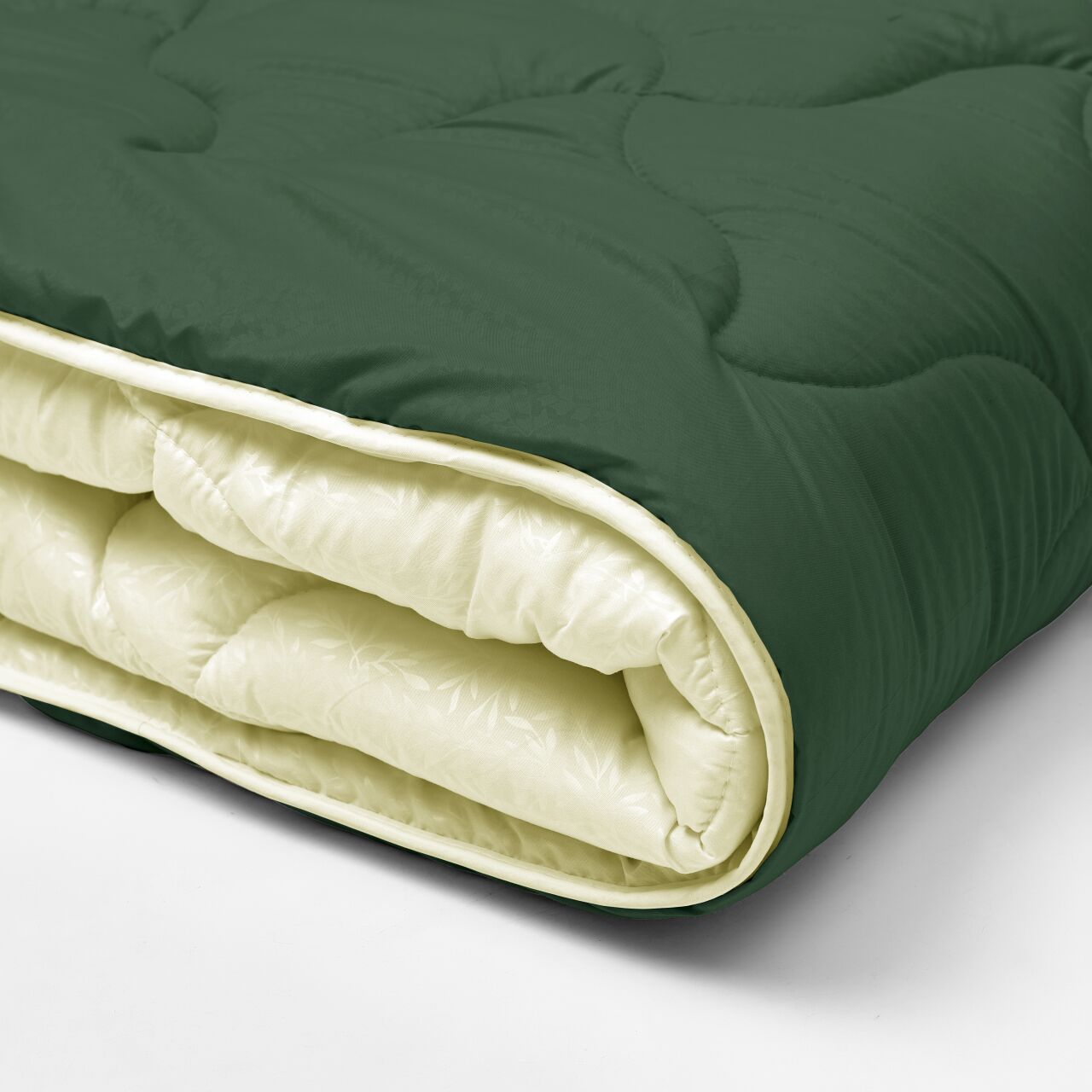 Ковдра мікрофібра дует - зелений/крем - photo-3 Ковдра мікрофібра дует - зелений/крем - photo-3