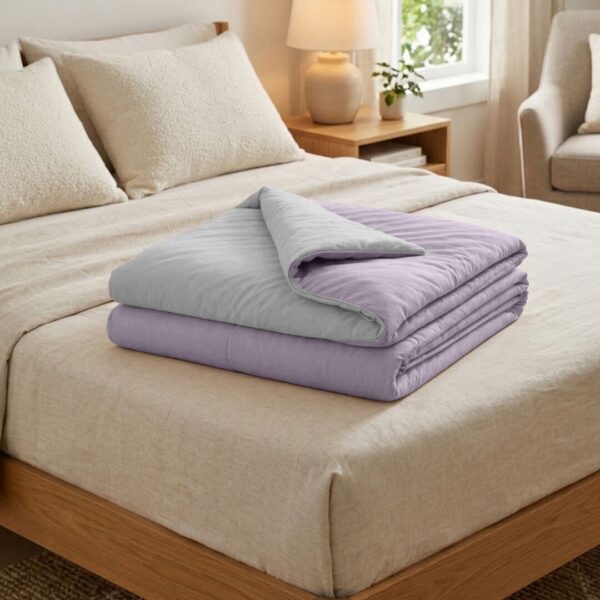 Літня ковдра “крижана спека” – бузково-сірий