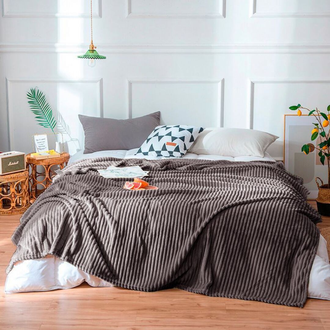 Плед бамбуковий - графітовий Плед бамбуковий - графітовий