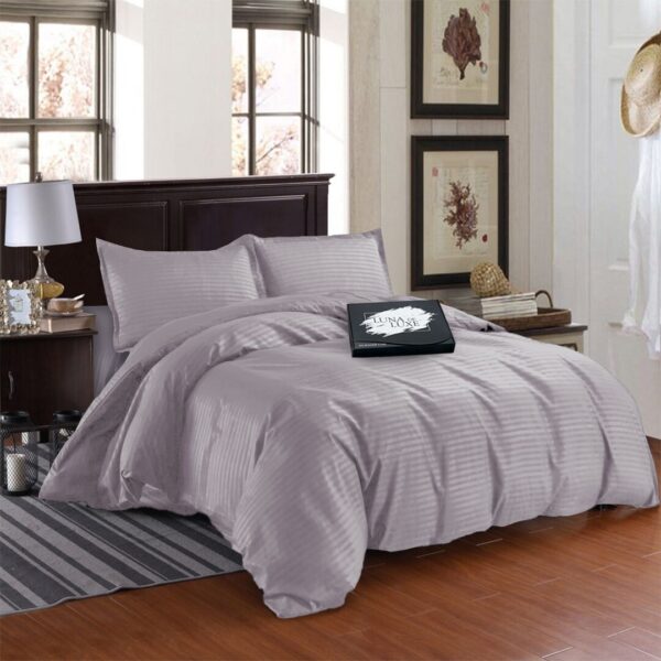 Комплект постільної білизни атласний сатин Срібляста гвоздика