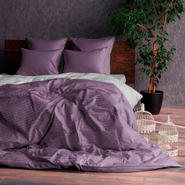 Комплект постільної білизни страйп-сатин Галіцио