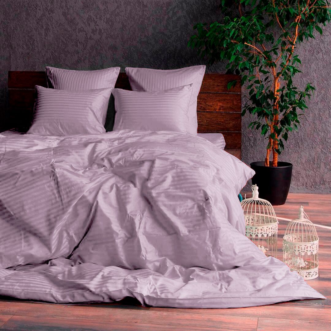 Комплект постільної білизни страйп-сатин Помероле Комплект постільної білизни страйп-сатин Помероле