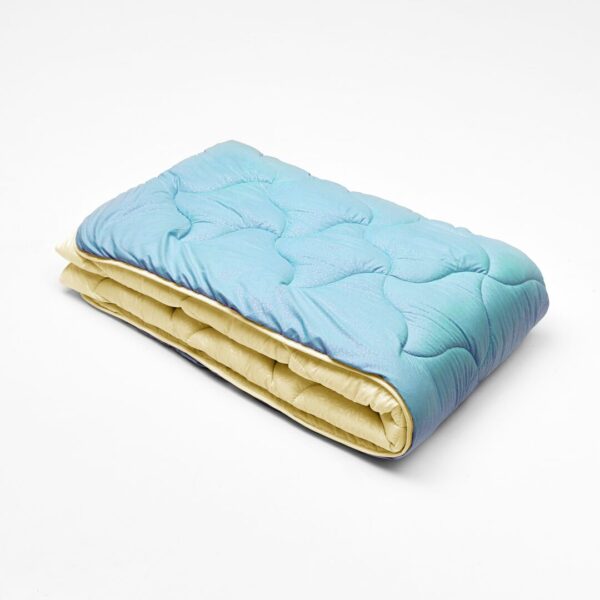 Ковдра мікрофібра дует жовтий/блакитний