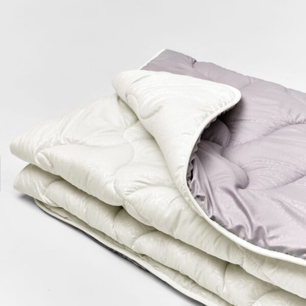 Ковдра мікрофібра дует молочний/мокко