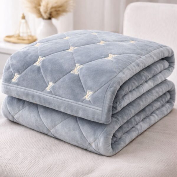 Велюрове покривало «луі» – світло-сірий