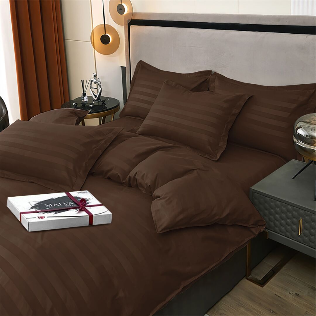 Комплект постільної білизни італійський сатин Шоколад Комплект постільної білизни італійський сатин Шоколад