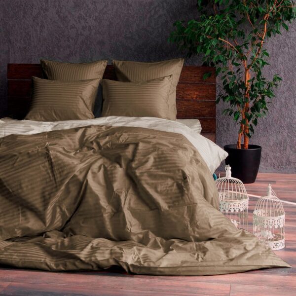 Комплект постільної білизни страйп-сатин Гарнучіо