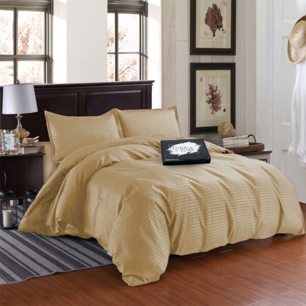 Комплект постільної білизни атласний сатин Золотиста лунарія