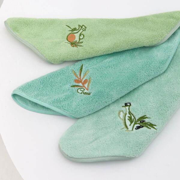 Набір рушників з мікрофібри “оливкова гілка” Набір рушників з мікрофібри “оливкова гілка”