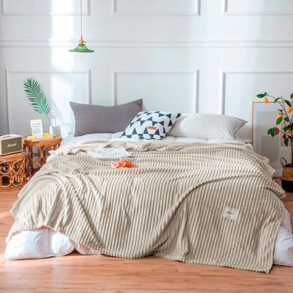 Плед бамбуковий – ванільний