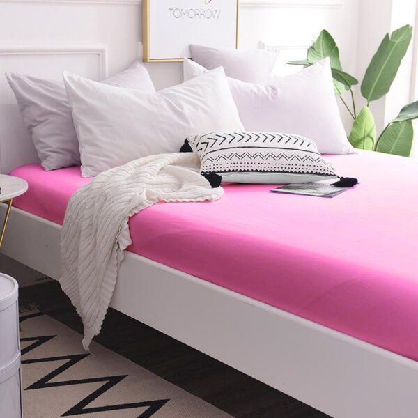 Простирадло на резинці – малинове