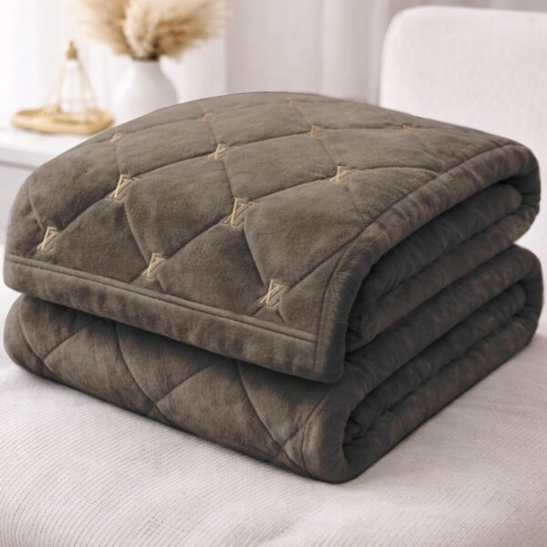 Велюрове покривало «луі» – шоколадний