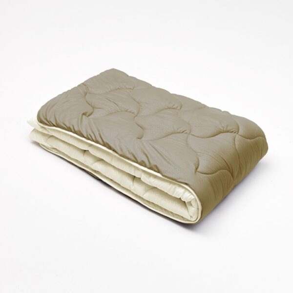 Ковдра мікрофібра дует какао/молочний