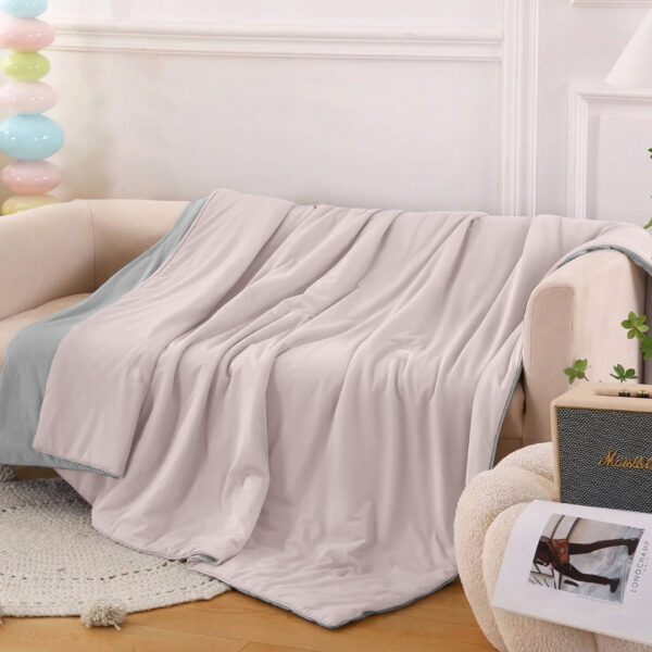 Літня ковдра “крижана спека” – пудрово-сірий