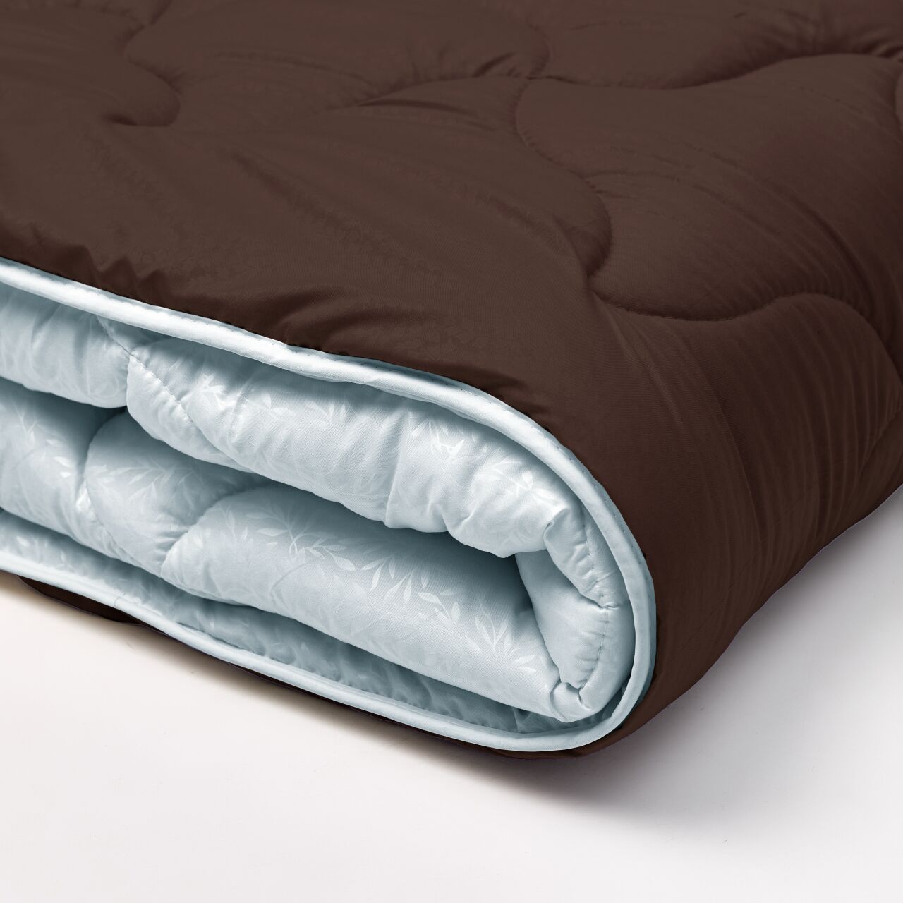 Ковдра мікрофібра дует - сріблястий/шоколад - photo-3 Ковдра мікрофібра дует - сріблястий/шоколад - photo-3