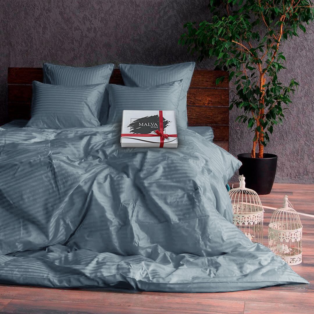 Комплект постільної білизни страйп-сатин Монастрель Комплект постільної білизни страйп-сатин Монастрель