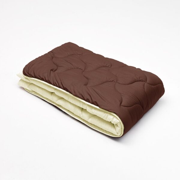 Ковдра мікрофібра дует – шоколадний/крем