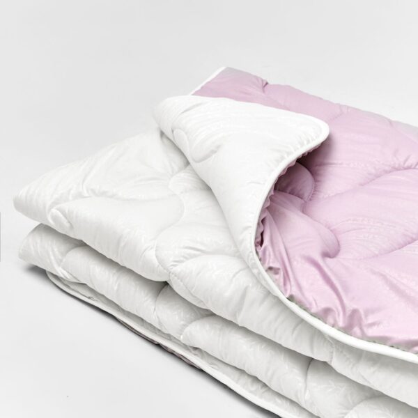 Ковдра мікрофібра дует рожевий/пломбір