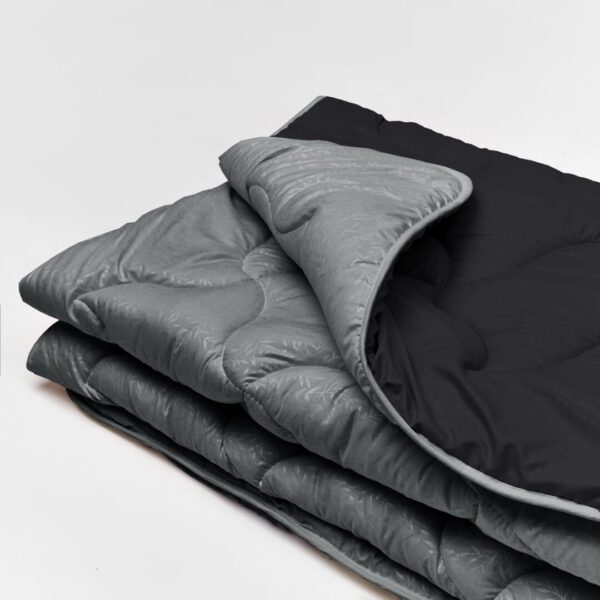 Ковдра мікрофібра дует – чорний/асфальт