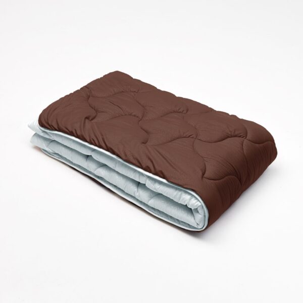 Ковдра мікрофібра дует – сріблястий/шоколад Ковдра мікрофібра дует – сріблястий/шоколад