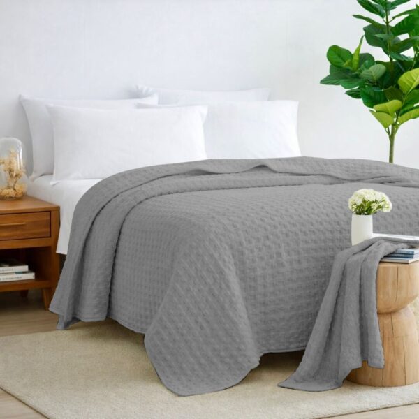 Вафельне покривало «контемп» – темно-попелястий