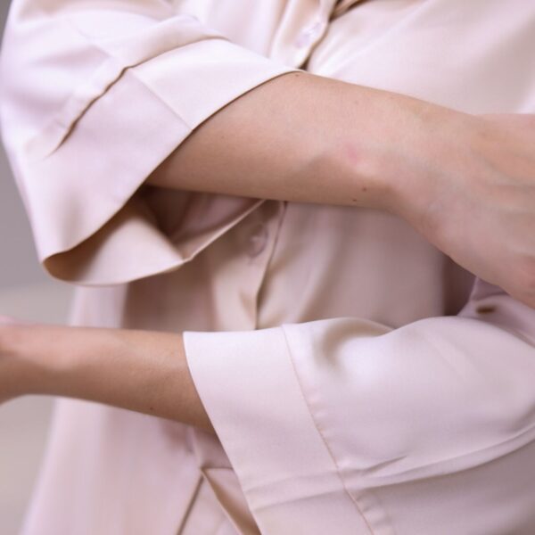 Костюм-піжама шовк – пудра