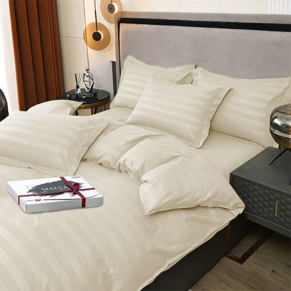 Комплект постільної білизни італійський сатин Вершки Комплект постільної білизни італійський сатин Вершки