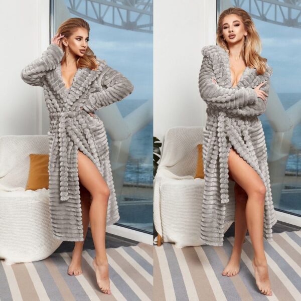 Жіночий халат “еліт” – сірий