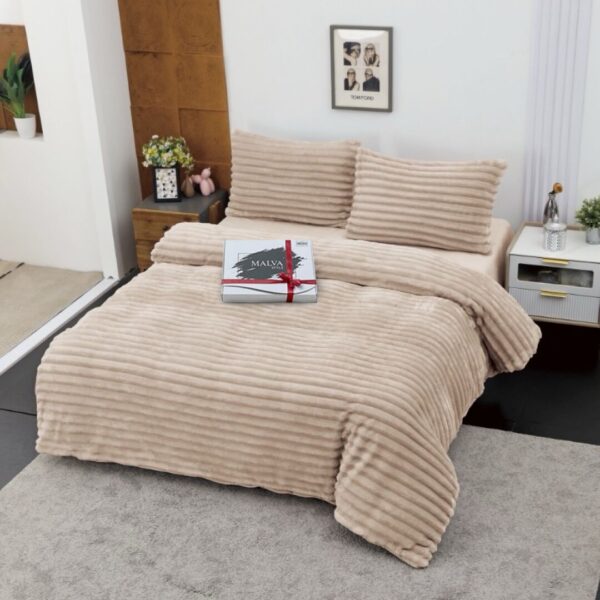 Комплект постільної білизни велюр Амелі-пудра