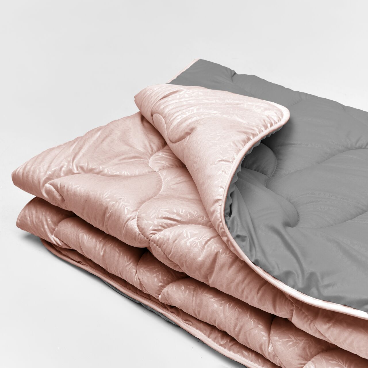 Ковдра мікрофібра дует сірий/персик - photo-2 Ковдра мікрофібра дует сірий/персик - photo-2