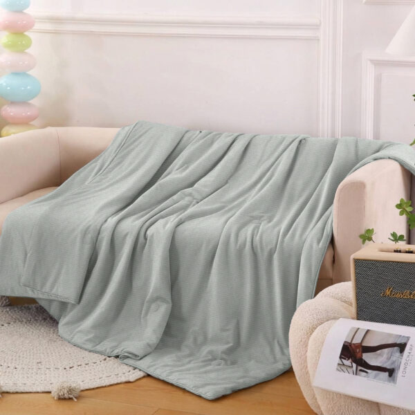 Літня ковдра “крижана спека” – сіро-зелений