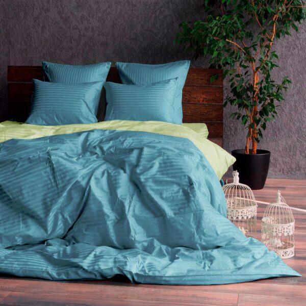 Комплект постільної білизни страйп-сатин Піноріондо